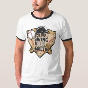 Camiseta Mi chico puede que no siempre batee, pero yo sí lo
