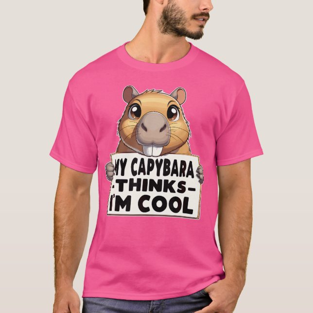 Camiseta Mi Chigüiro Cree Que Soy Capibara De Guay (Anverso)