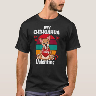 Camiseta Mi Chihuahua Es Mi El día de San Valentín Corazón 