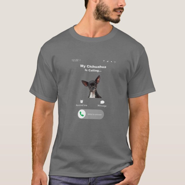 Camiseta Mi Chihuahua llama (Anverso)