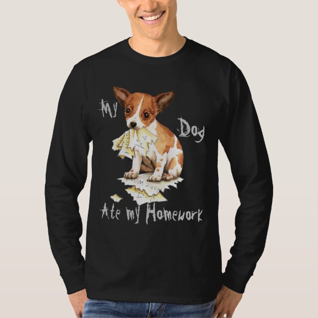 Camiseta Mi Chihuahua se comió mi hogar (Anverso)