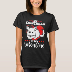 Camiseta Mi Chinchilla es mi corazón de San Valentín