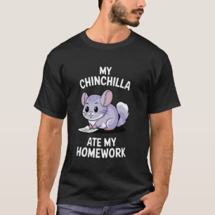 Camiseta Mi chinchilla se comió mi tarea