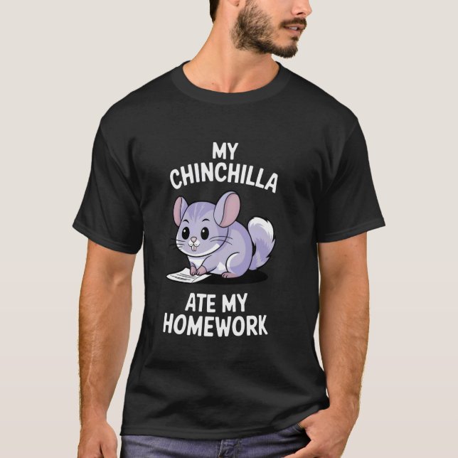 Camiseta Mi chinchilla se comió mi tarea (Anverso)