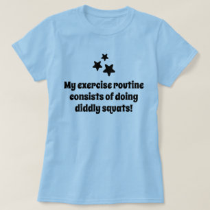 Camiseta Mi chiste de estrellas de rutina de ejercicios