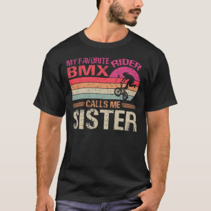 Camiseta Mi ciclista favorita de BMX me llama Día del Padre