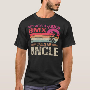 Camiseta Mi ciclista favorita de BMX me llama Día del Padre