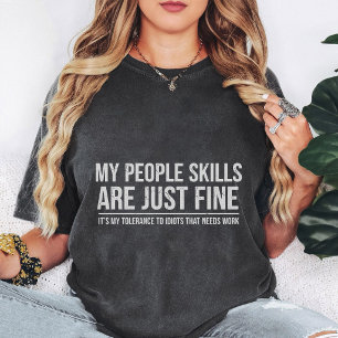 Camiseta Mi cita de Habilidades con la Gente Está Bien Grac