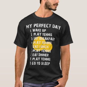 Camiseta Mi cita perfecta para jugar al tenis
