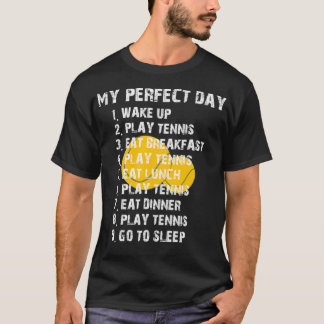 Camiseta Mi cita perfecta para jugar al tenis