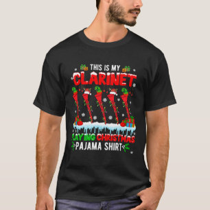 Camiseta Mi Clarinet Jugando Navidades Pajama Group Santa R