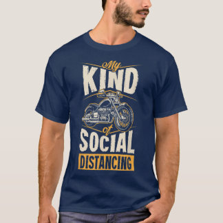 Camiseta Mi Clase De Motocicleta Graciosa De Distancia Soci