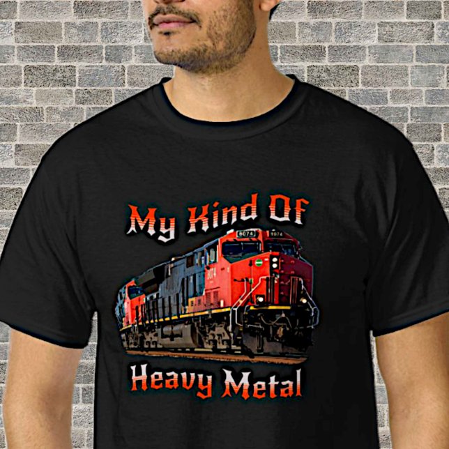 Camiseta Mi clase de tren pesado Metalizado de locomotora d (Subido por el creador)
