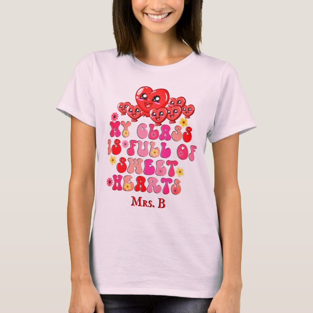 Camiseta Mi clase está llena de enamorados profesores Valen (Anverso)