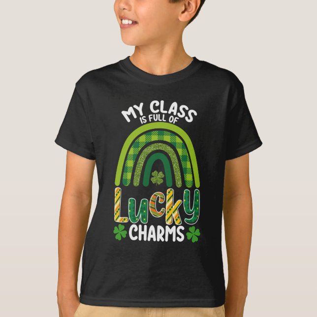 Camiseta Mi clase está llena de encantos afortunados en el  (Anverso)