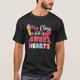 Camiseta Mi clase está llena de novios profesor de arcoiris