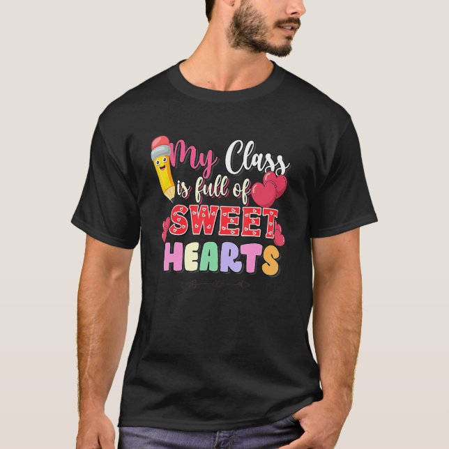Camiseta Mi clase está llena de novios profesor de arcoiris (Anverso)