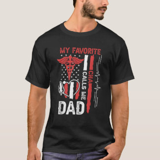 Camiseta Mi CNA favorita me llama papá papá papá papá padre