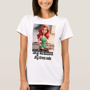 Camiseta Mi cocina divertido diseño para adultos