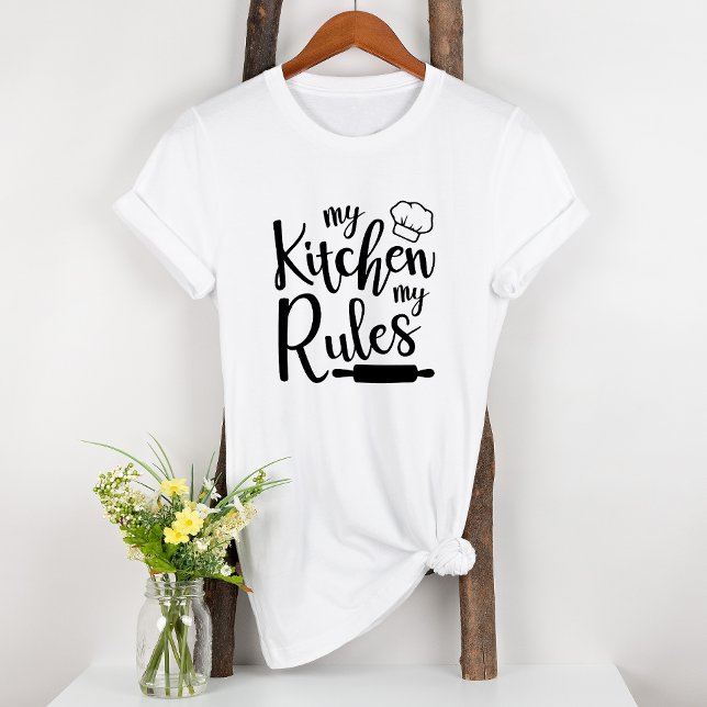 Camiseta Mi cocina mis reglas cocinando latas (Subido por el creador)
