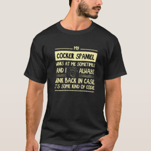 Camiseta Mi Cocker Spaniel A Mí A Veces Español Ow
