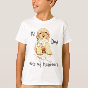 Camiseta Mi Cocker Spaniel comió mi casa
