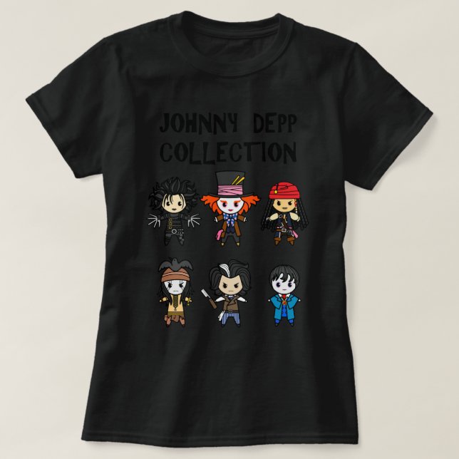 Camiseta Mi colección de Depp de personas favoritas (Diseño del anverso)