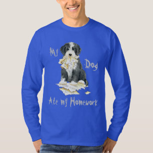 Camiseta Mi collie barbudo comió mi preparación