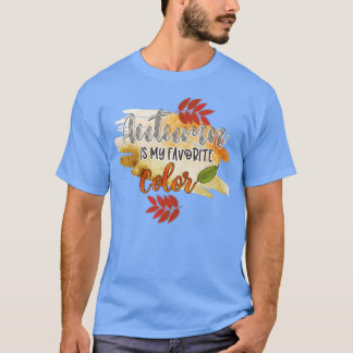 Camiseta Mi color favorito es el otoño