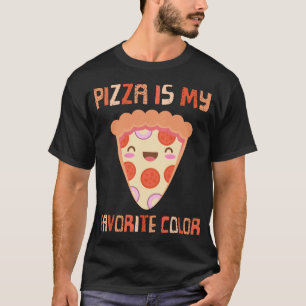 Camiseta Mi Color Favorito Es Pizza Graciosa Pepperoni Slic
