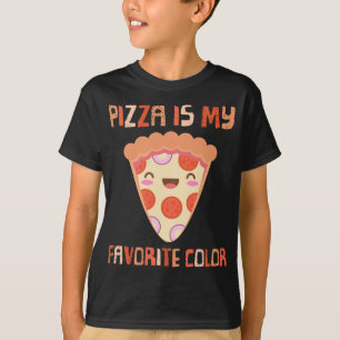 Camiseta Mi Color Favorito Es Pizza Graciosa Pepperoni Slic