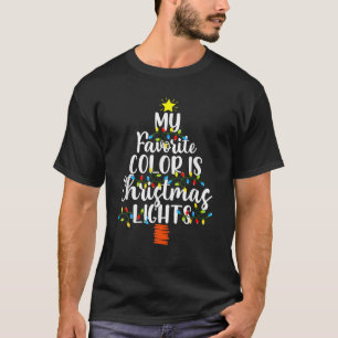 Camiseta Mi Color Favorito Son Los Navidades Las Xmas De Pa