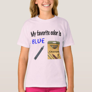 Camiseta Mi color preferido es azul