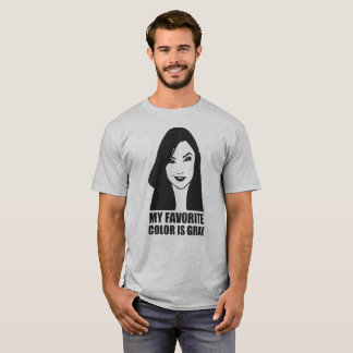 Camiseta Mi color preferido es gris