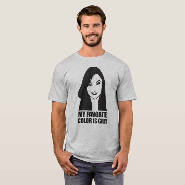 Camiseta Mi color preferido es gris (Anverso completo)