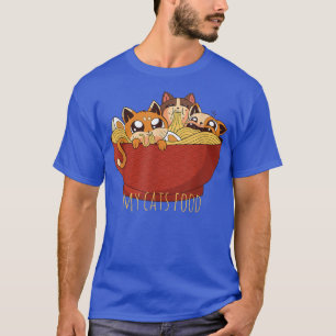 Camiseta Mi comida para gatos Ramón gato T Anime Tee japoné