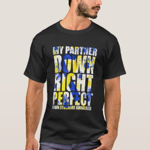 Camiseta Mi compañero abajo a la derecha Síndrome de Down T