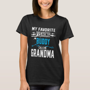 Camiseta Mi compañero de pesca favorito me llama abuela div