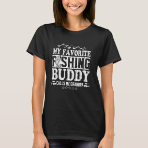 Camiseta Mi compañero de pesca favorito me llama abuelo div