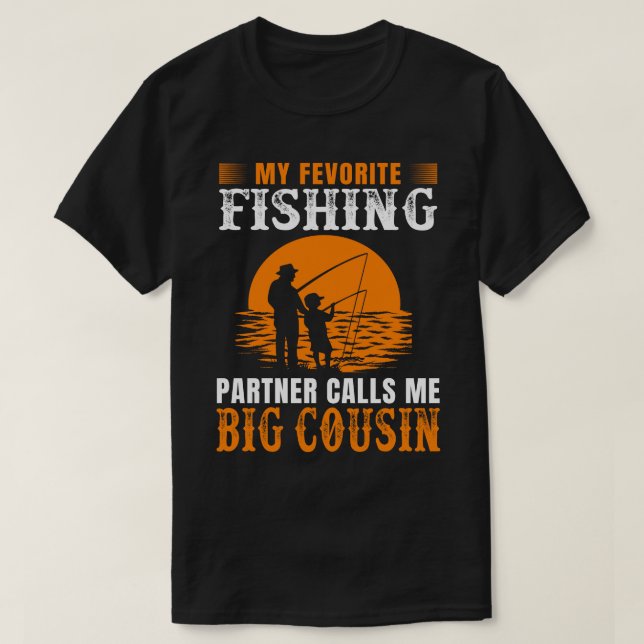 Camiseta Mi compañero favorito de pesca me llama Gran Compa (Diseño del anverso)