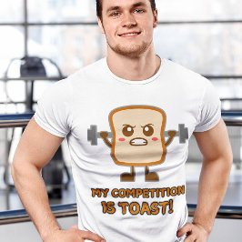Camiseta "¡Mi Competencia Es Tostada!" Humor de tostada div