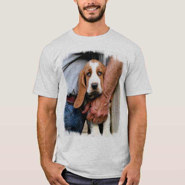 Camiseta Mi compinche Basset Hound del afloramiento (Anverso)