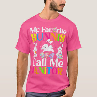 Camiseta Mi conejito favorito me llama Pascua Janitor 