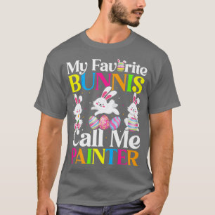 Camiseta Mi conejito favorito me llama Pascua pintora 