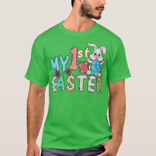 Camiseta Mi conejo de Pascua Rosa Mi Primer Día De Pascua