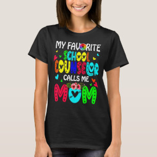 Camiseta Mi consejero favorito de la escuela me llama mamá,