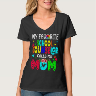 Camiseta Mi consejero favorito de la escuela me llama mamá,