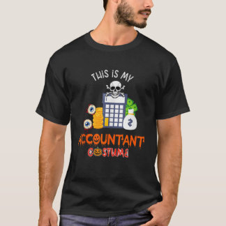 Camiseta Mi contable disfrazó Halloween Contador de Horror