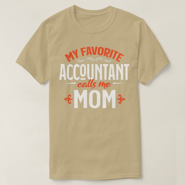 Camiseta Mi contable favorito me llama mamá 3 (Diseño del anverso)