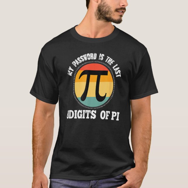 Camiseta Mi Contraseña Es El Último 8 Dígitos De Matemática (Anverso)